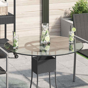 vidaXL Round Tempered Glass Table Top 80 cm