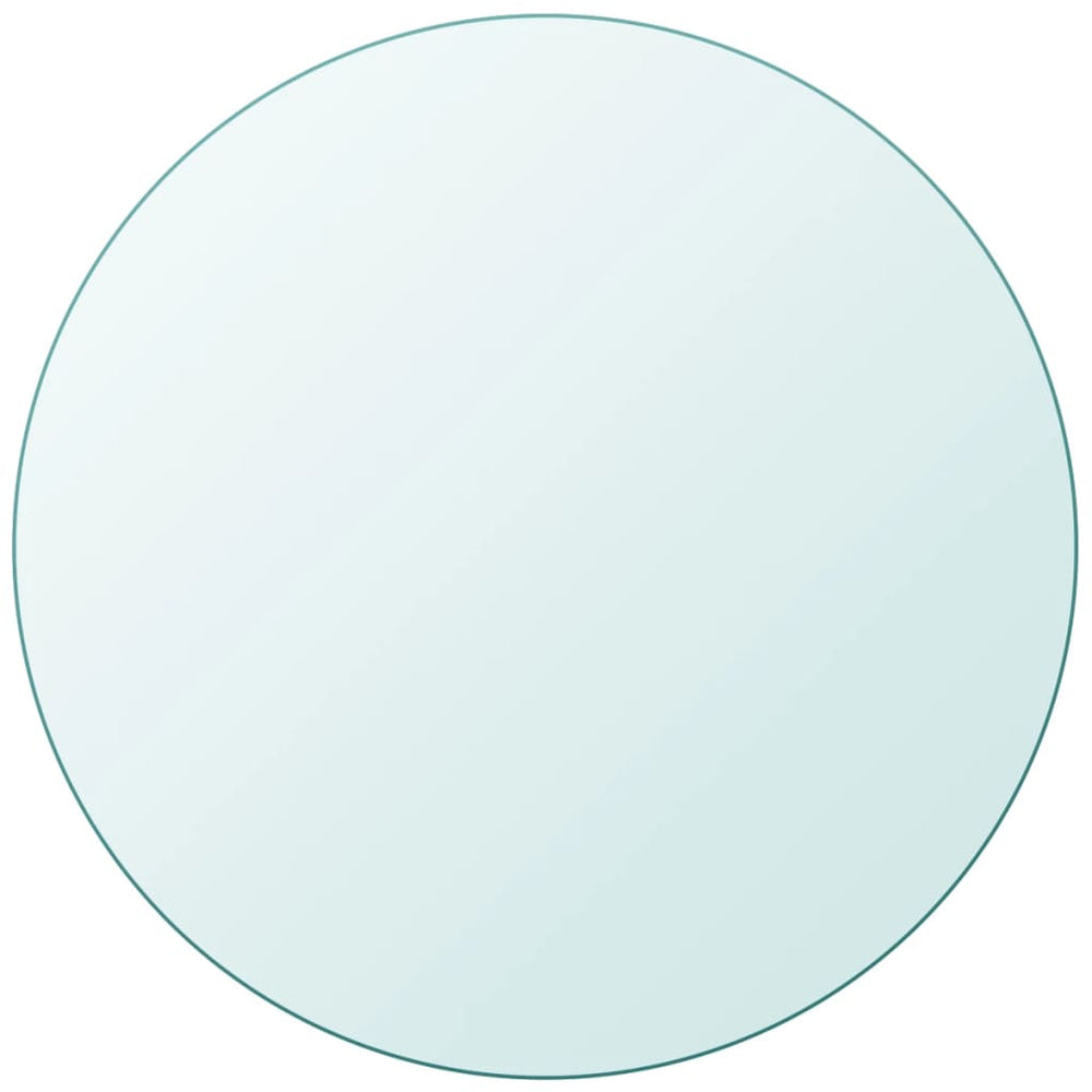 vidaXL Toughened Glass Tabletop Round 900 mm