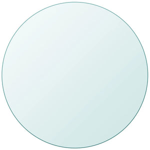 vidaXL Toughened Glass Tabletop Round 900 mm