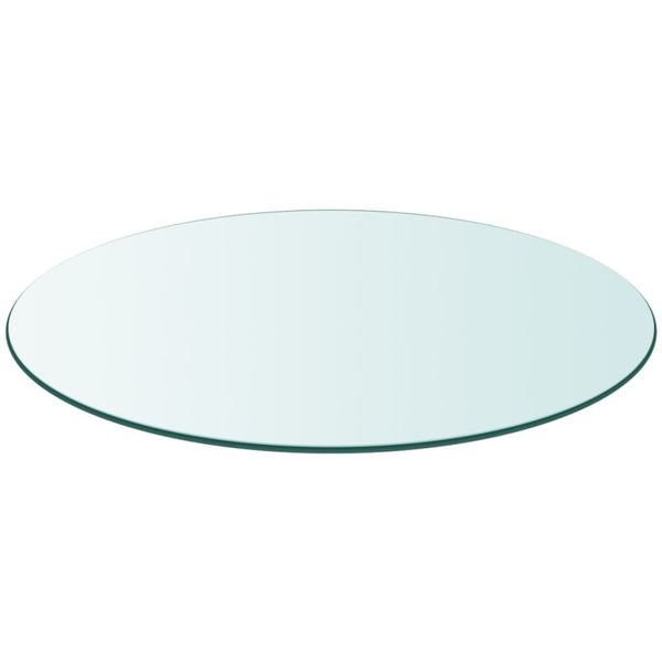 vidaXL Toughened Glass Tabletop Round 900 mm