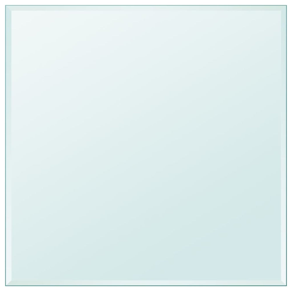 vidaXL Toughened Glass Tabletop Square 700x700 mm