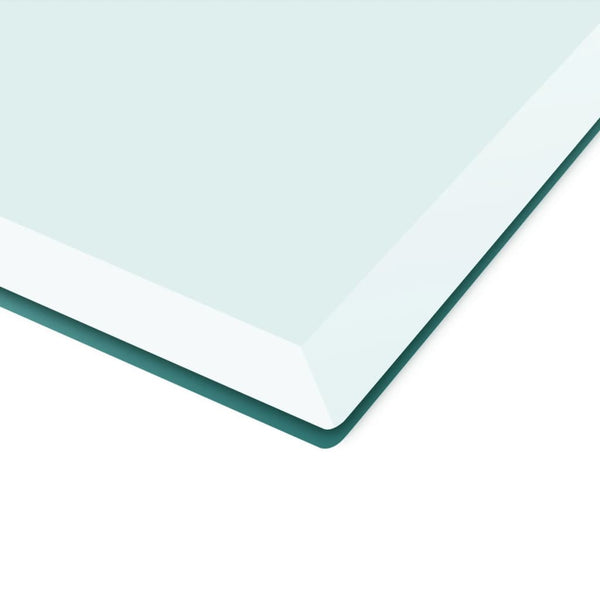 vidaXL Toughened Glass Tabletop Square 700x700 mm