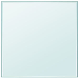 vidaXL Toughened Glass Tabletop Square 800x800 mm