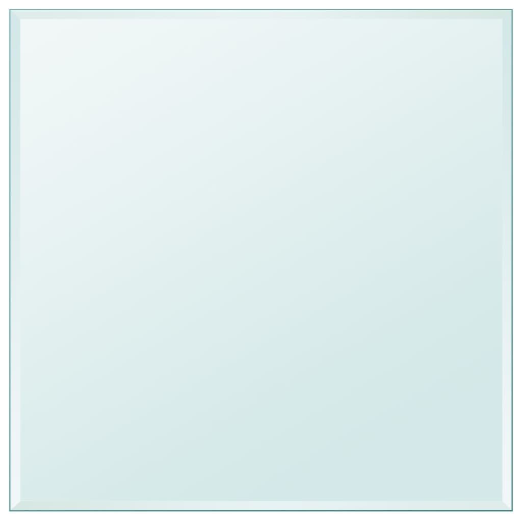 vidaXL Toughened Glass Tabletop Square 800x800 mm