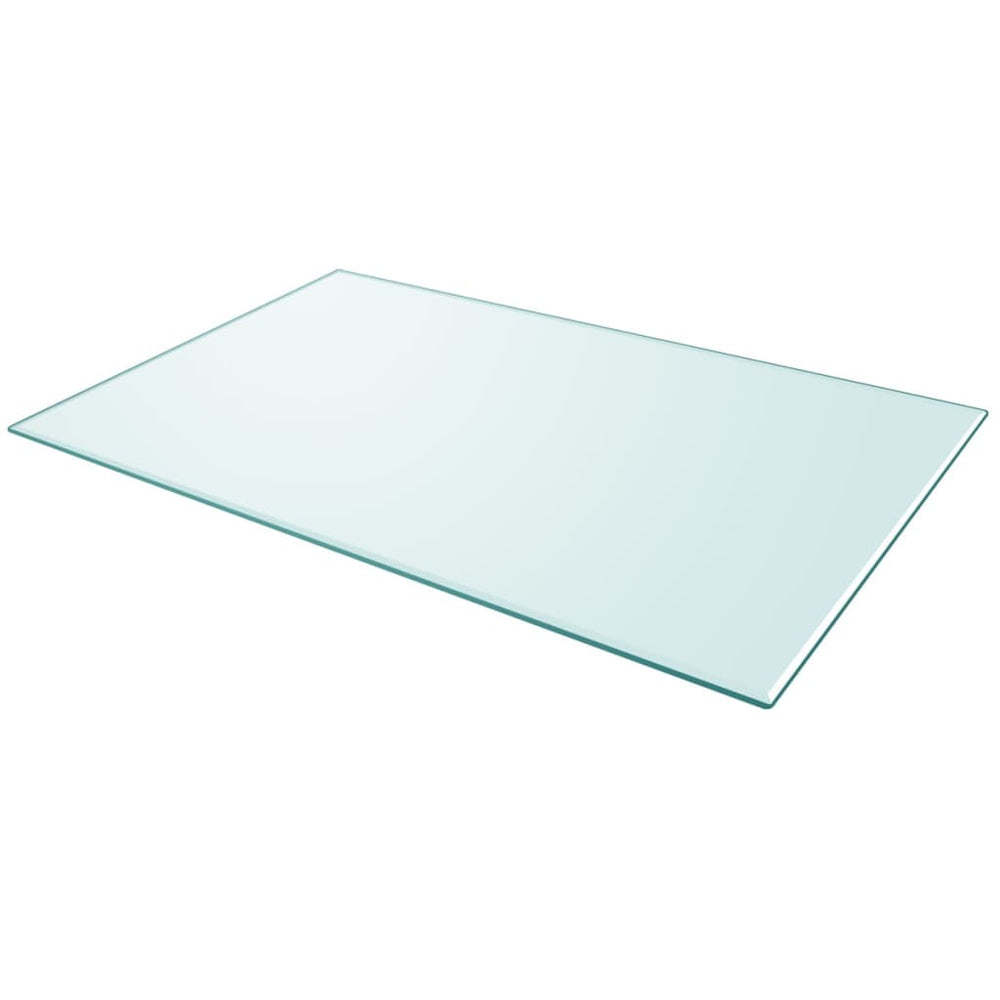vidaXL Tempered Glass Tabletop Rectangular 1000x620 mm