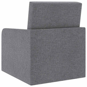 vidaXL Sofa Bed Pull-out Light Grey Fabric