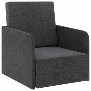 vidaXL Sofa Bed Convertible Dark Grey Fabric