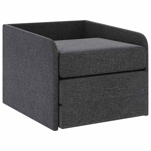 vidaXL Sofa Bed Convertible Dark Grey Fabric