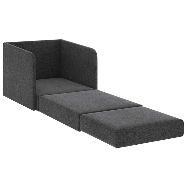 vidaXL Sofa Bed Convertible Dark Grey Fabric