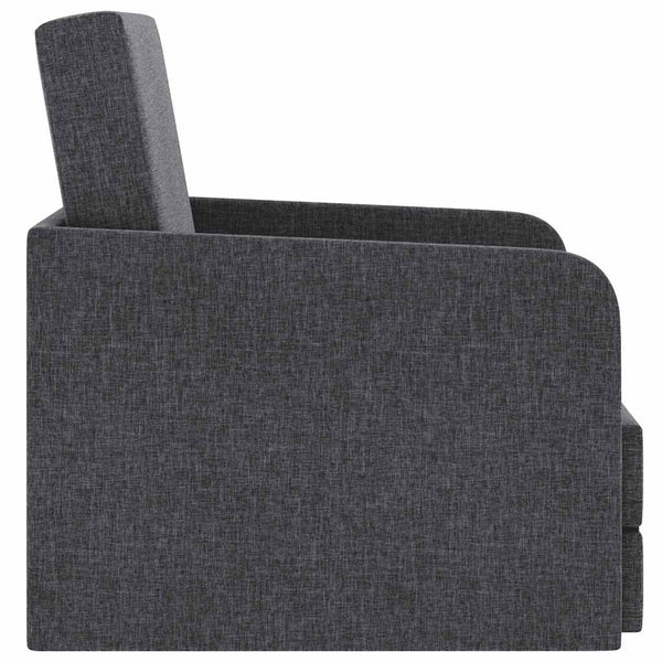 vidaXL Sofa Bed Convertible Dark Grey Fabric