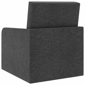 vidaXL Sofa Bed Convertible Dark Grey Fabric