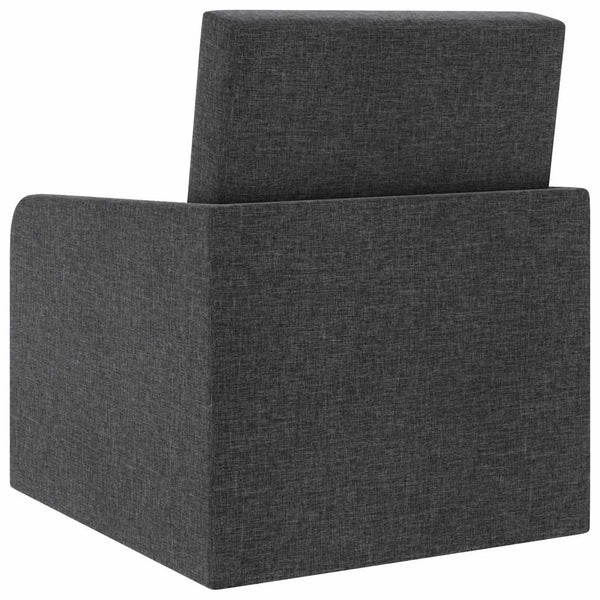 vidaXL Sofa Bed Convertible Dark Grey Fabric
