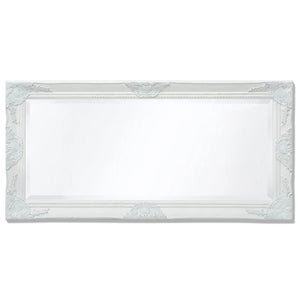 vidaXL Baroque Style Wall Mirror 100x50 cm White