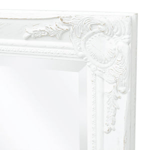 vidaXL Baroque Style Wall Mirror 100x50 cm White