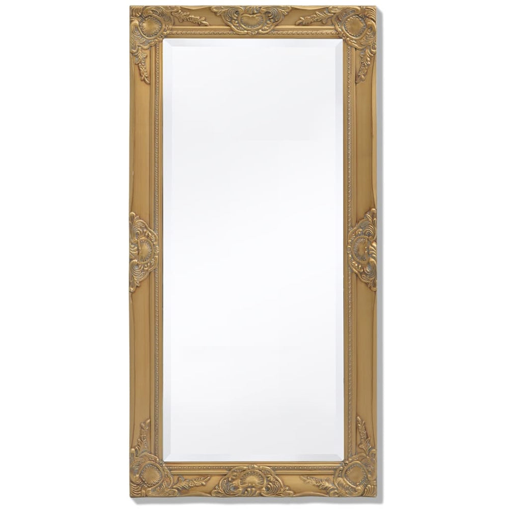 vidaXL Wall Mirror Baroque Style 100x50 cm Golden