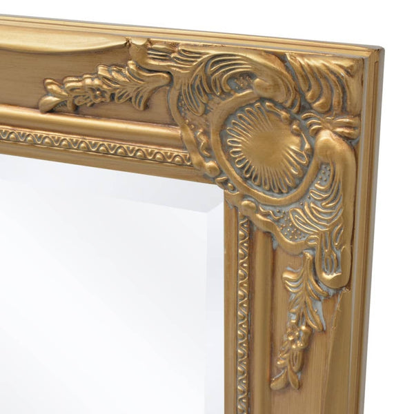 vidaXL Wall Mirror Baroque Style 100x50 cm Golden