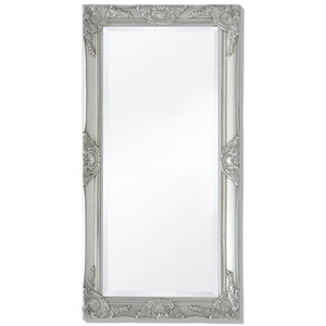 vidaXL Wall Mirror Baroque Style 100x50 cm Silver