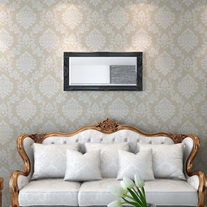 vidaXL Baroque Style Wall Mirror 100x50 cm Black