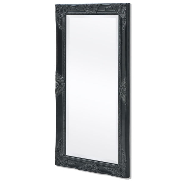 vidaXL Baroque Style Wall Mirror 100x50 cm Black