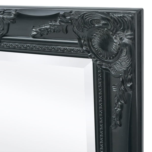 vidaXL Baroque Style Wall Mirror 100x50 cm Black
