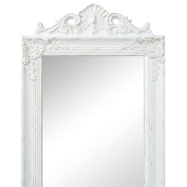 vidaXL Baroque Style Full-Length Mirror 160x40 cm White