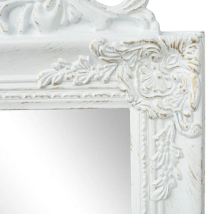 vidaXL Baroque Style Full-Length Mirror 160x40 cm White