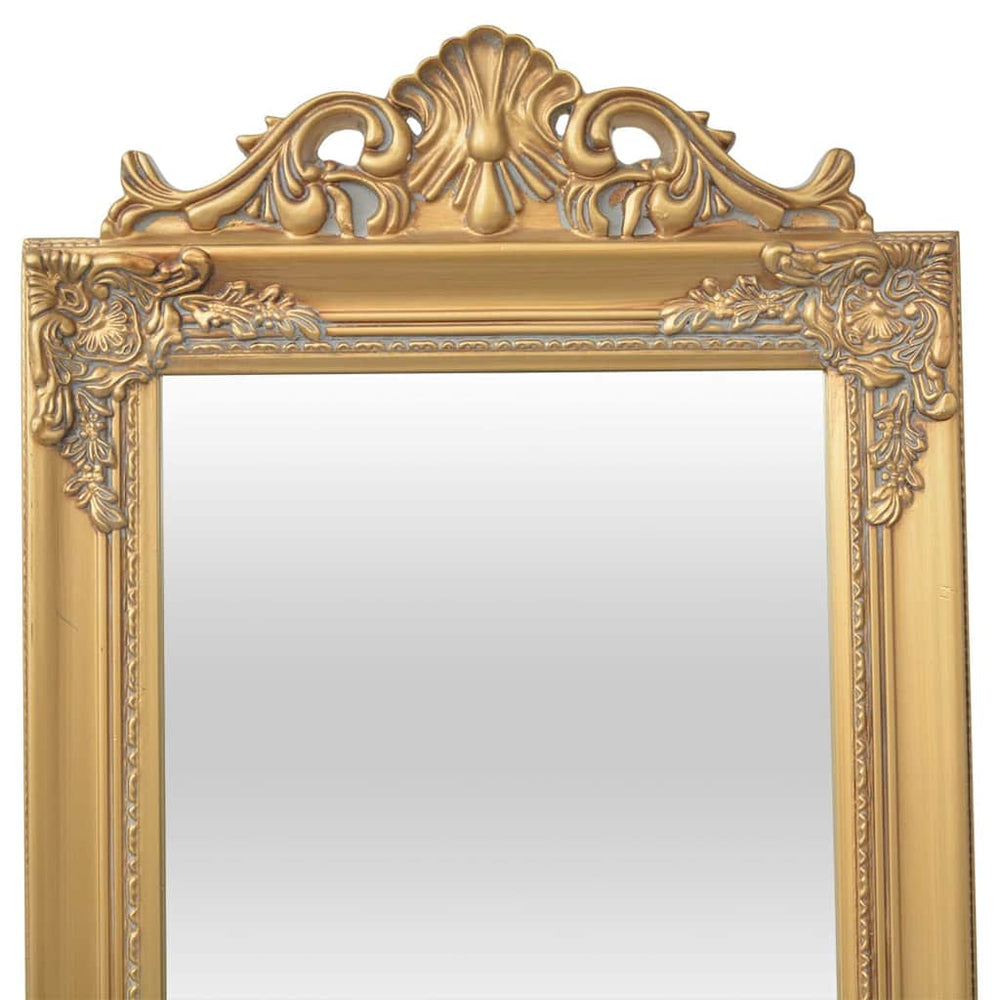 vidaXL Baroque Style Full-Length Mirror 160x40 cm Golden