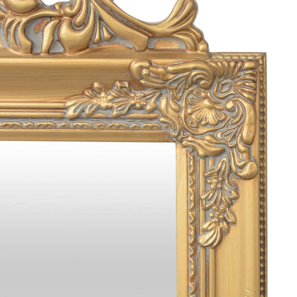 vidaXL Baroque Style Full-Length Mirror 160x40 cm Golden