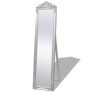 vidaXL Baroque Style Full-Length Mirror 160x40 cm Silver