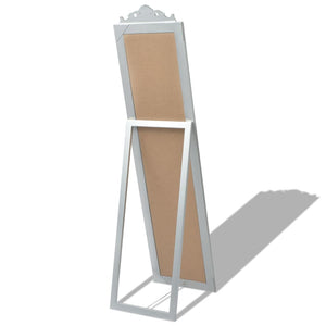 vidaXL Baroque Style Full-Length Mirror 160x40 cm Silver