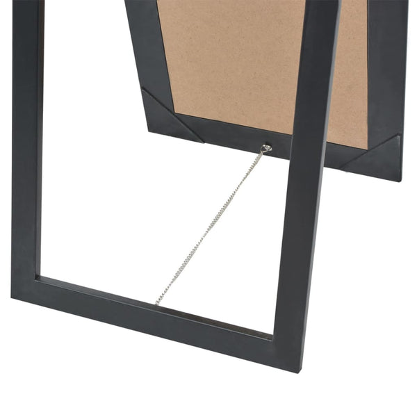 vidaXL Baroque Style Standing Mirror 160x40 cm Black