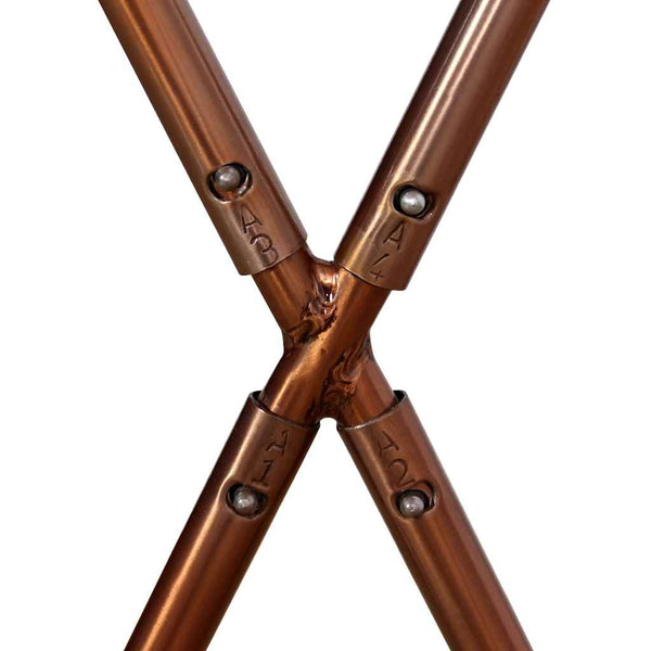 vidaXL Butterfly Chair Brown and White Genuine Cowhide