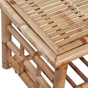 vidaXL Coffee Table Bamboo 90x50x45 cm