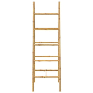 vidaXL Double Towel Ladder with Five Bamboo Rungs 50 x 160 cm
