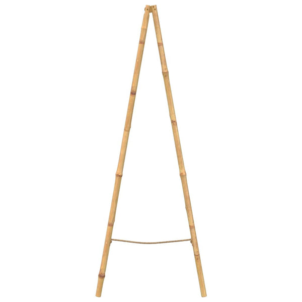 vidaXL Double Towel Ladder with Five Bamboo Rungs 50 x 160 cm