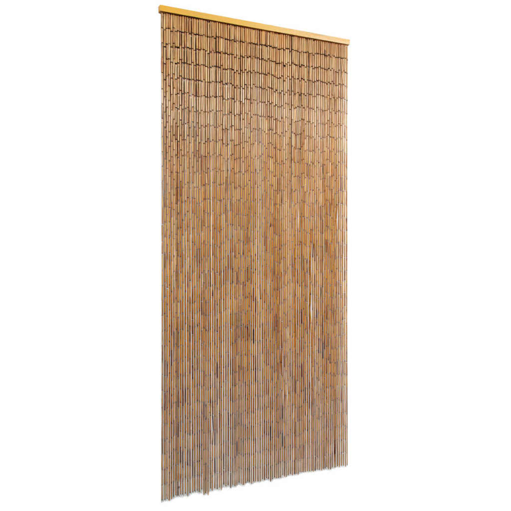 vidaXL Bamboo Beaded Curtain 90x200 cm