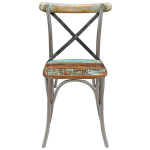 vidaXL Dining Chairs 2 pcs. Solid Reclaimed Wood
