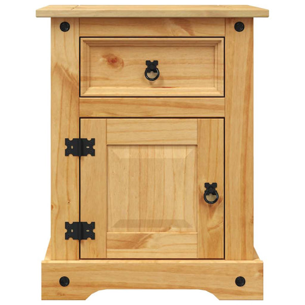 vidaXL Mexican Style Bedside Cabinet Solid Pine 53x39x66 cm