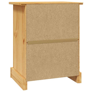 vidaXL Mexican Style Bedside Cabinet Solid Pine 53x39x66 cm