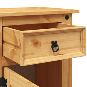 vidaXL Mexican Style Bedside Cabinet Solid Pine 53x39x66 cm