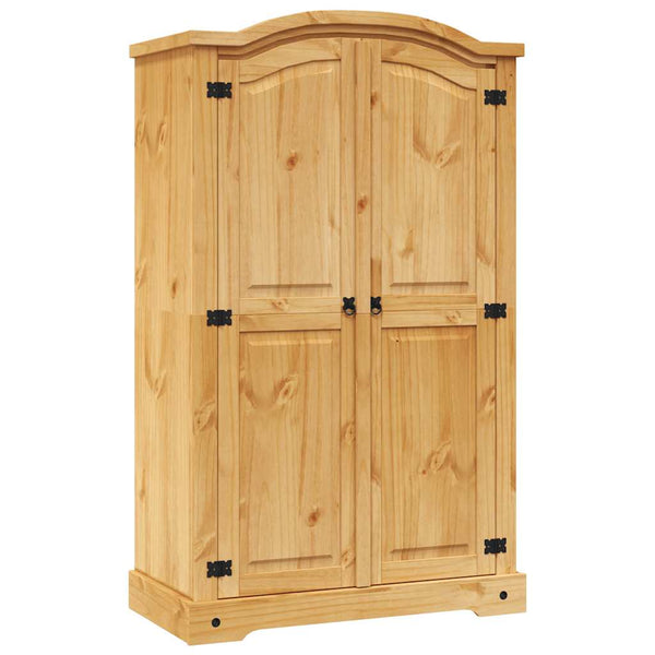 vidaXL Wardrobe Mexican Style Pine Wood 2 Doors
