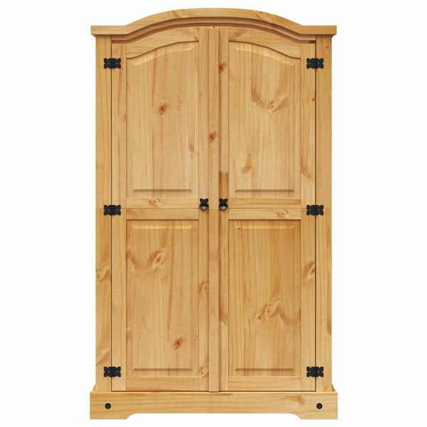 vidaXL Wardrobe Mexican Style Pine Wood 2 Doors