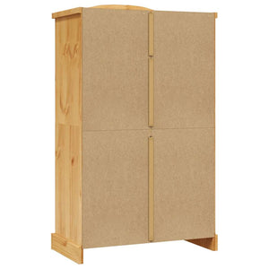 vidaXL Wardrobe Mexican Style Pine Wood 2 Doors