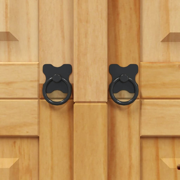 vidaXL Wardrobe Mexican Style Pine Wood 2 Doors