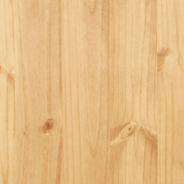 vidaXL Wardrobe Mexican Style Pine Wood 2 Doors