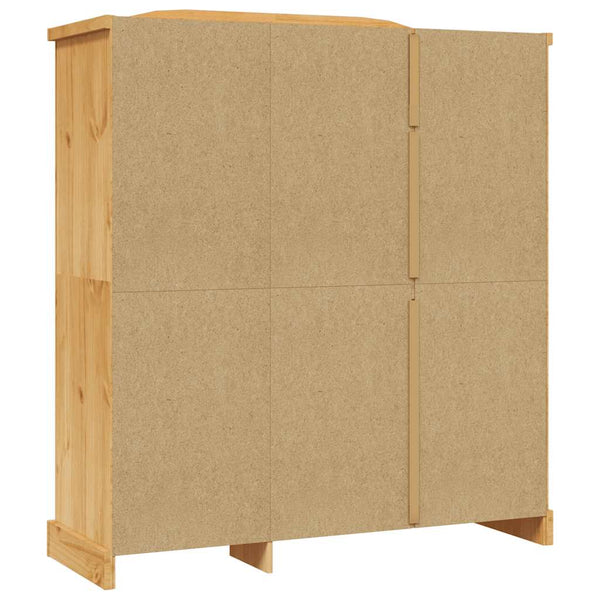 vidaXL Wardrobe Mexican Corona Style Pinewood 3 Doors