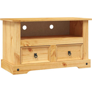 vidaXL TV Cabinet Mexican Style Pinewood 91x43x56 cm