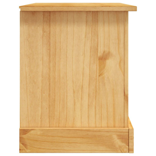 vidaXL TV Cabinet Mexican Style Pinewood 91x43x56 cm