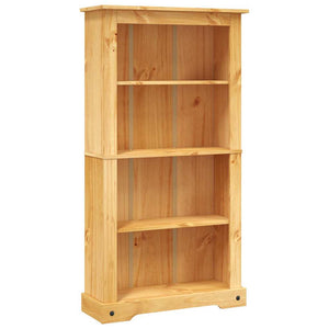 vidaXL Bookcase with 4 Compartments Mexico Style Pine Wood 80x29x150 cm