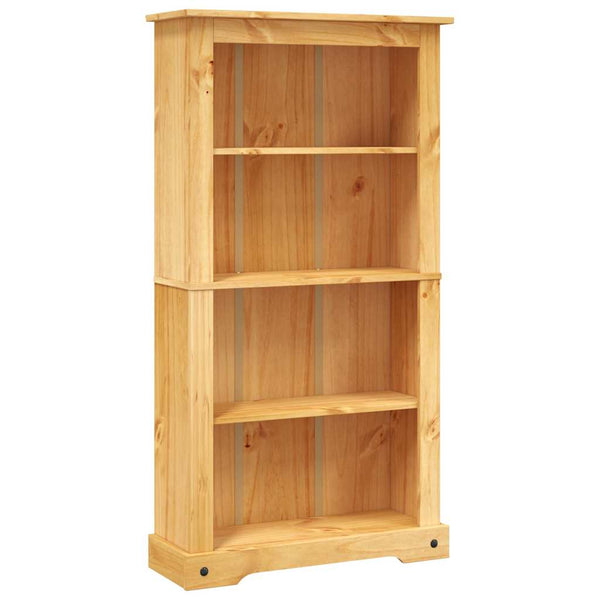 vidaXL Bookcase with 4 Compartments Mexico Style Pine Wood 80x29x150 cm